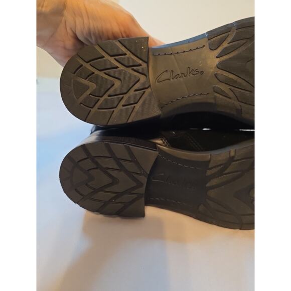 Clarks Swansea Ankle Boots Black Suede 9 M Side Zip - Picture 14 of 14